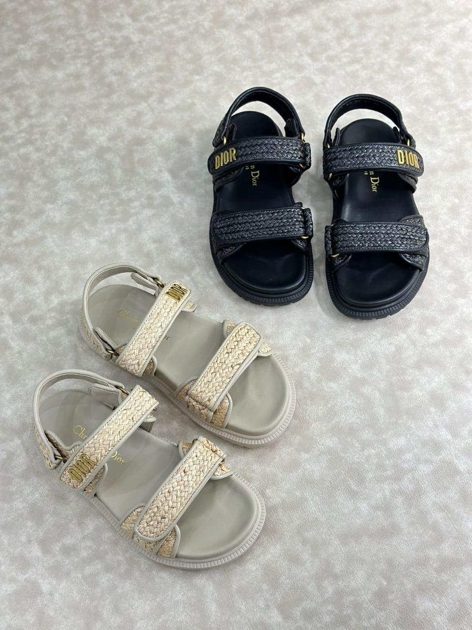 Dior discount velcro sandals